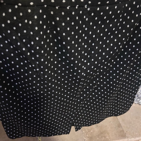 Lane Bryant Black and White Dotted Pencil Skirt - Picture 2 of 6